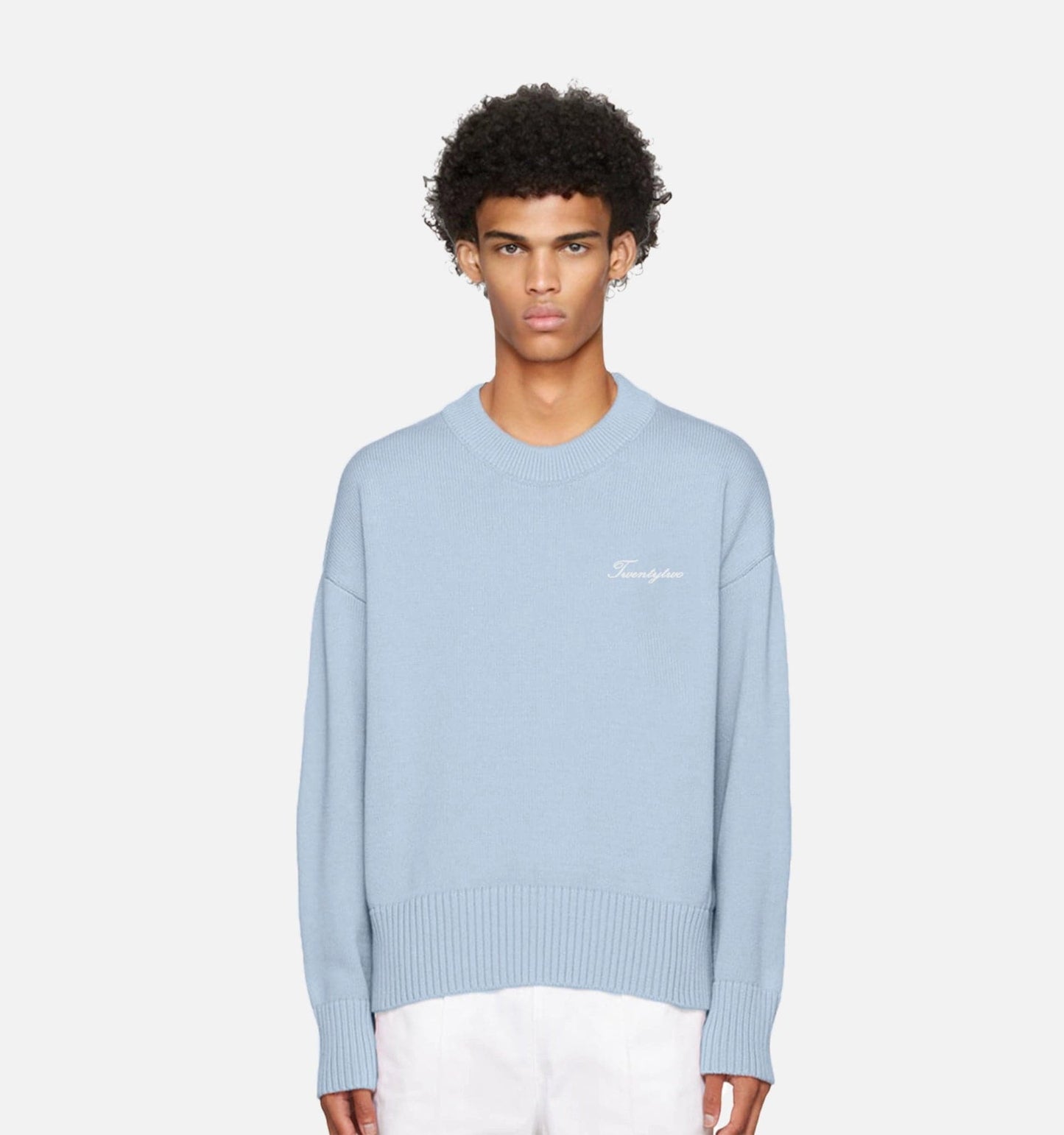 Blue Signature Sweater